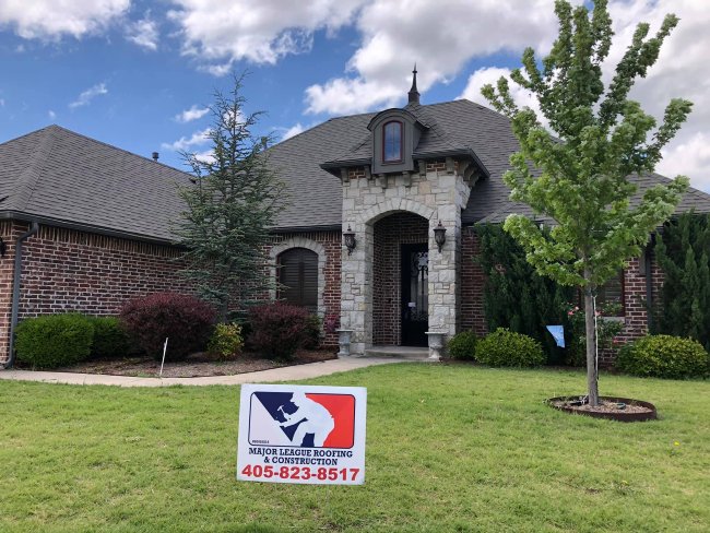 New roof installed by Major League Roofing & Construction
